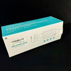 Brand New Boxed Lumbar & Abdominal Heating Pad Grey New